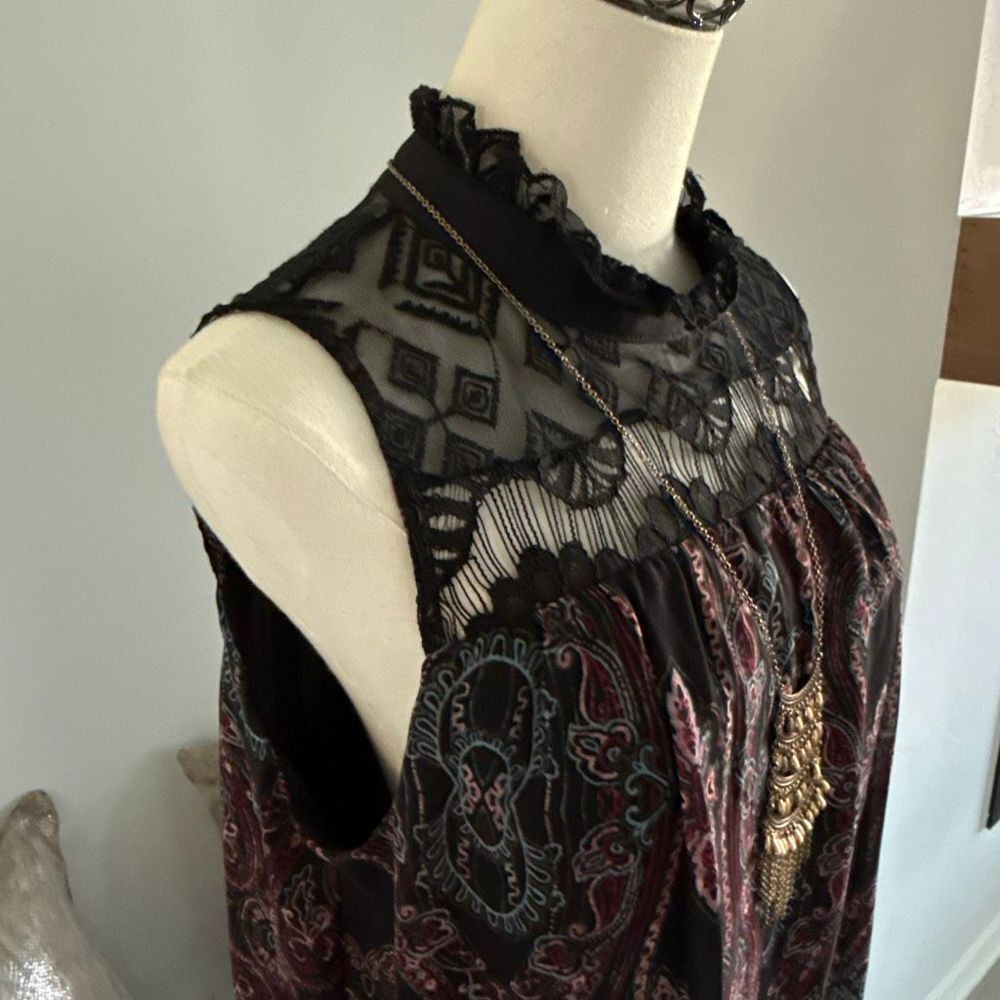Womens Boho Short Formal Romper Paisley Lace Cocktail Size M by BCBG Generation - Picture 8 of 16